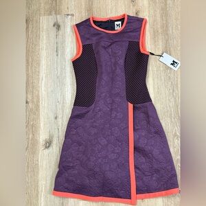 M by Missoni Purple and Orange Midi Dress